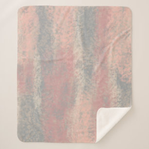 Cobertor Sherpa Abstrato Suave Cinza bege rosa