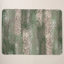 Cobertor Sherpa Abstrato Suave Cinza de matizes bege verde