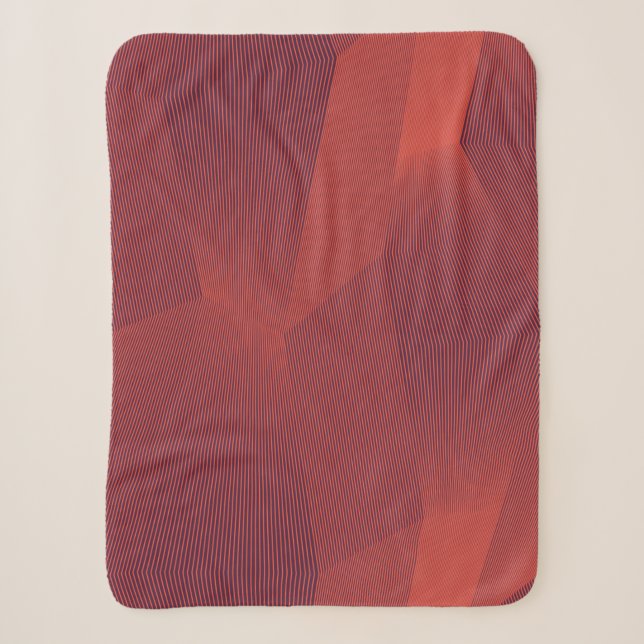 Cobertor Sherpa Abstrato, tendências, arte geométrica moderna (Frente)
