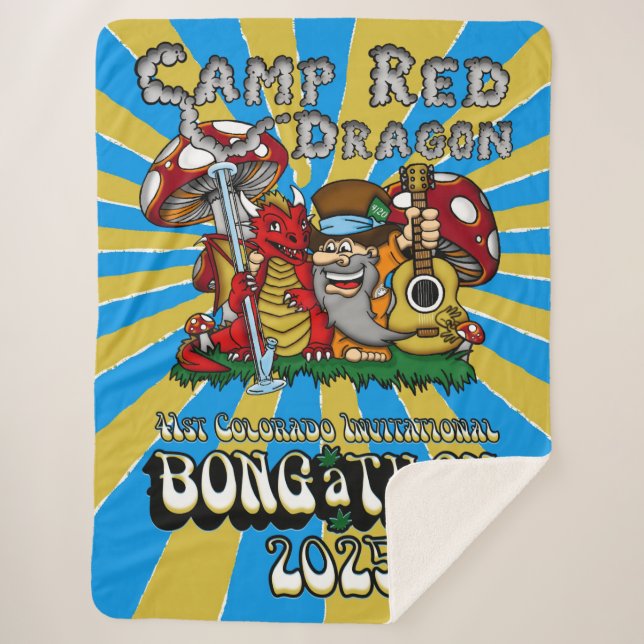 Cobertor Sherpa Acampamento Red Dragon 2025 B.A.T. (Frente)