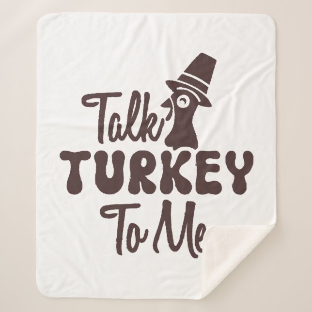 Cobertor Sherpa Ação de Graças (Frente)