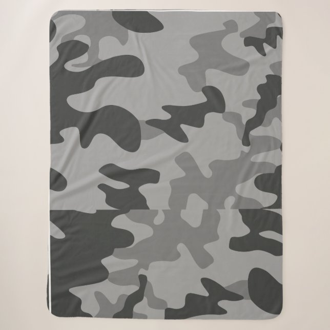 Cobertor Sherpa Acessórios para Cinzas de camuflagem (Frente)