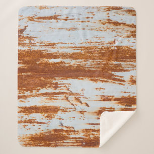 Cobertor Sherpa Aço Russo: Textura de Muro Grunge