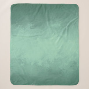 Cobertor Sherpa acrílico verde de textura