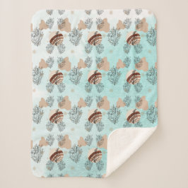Cobertor Sherpa Aesthetic Boho Wildflowers Flowers