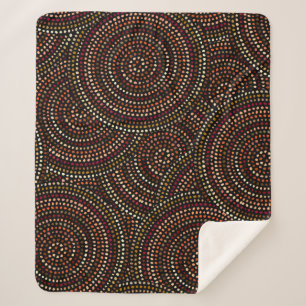 Cobertor Sherpa African Boho: Arte Tribal Sem Costura.