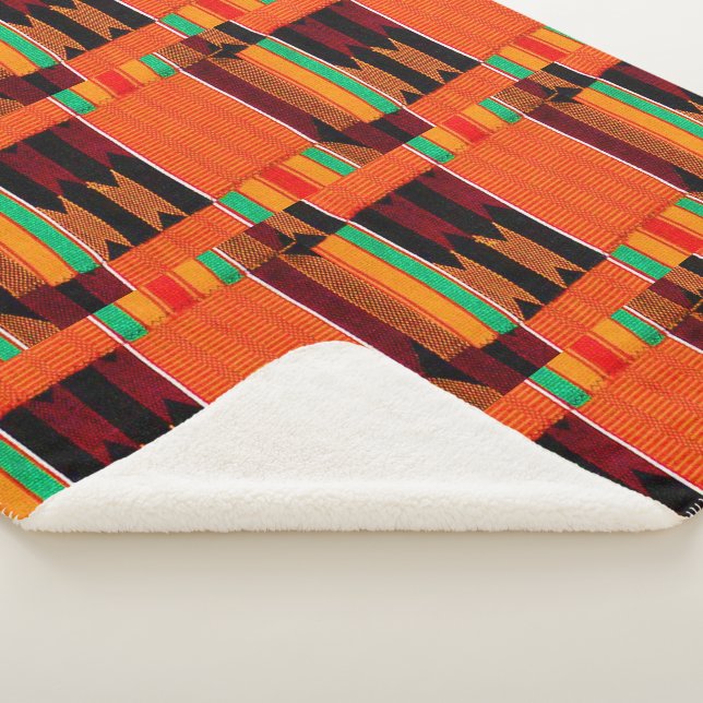 Cobertor Sherpa African Kente Cloth (3/4)