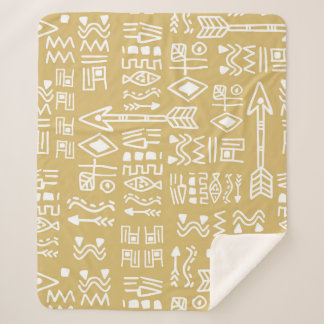 Cobertor Sherpa African Tribal Stripes: Boêmian Egípcio Sem Selo
