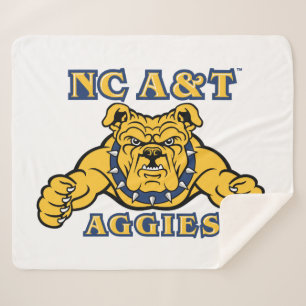 Cobertor Sherpa Agências A&T NC   Aggie Bulldog