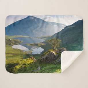 Cobertor Sherpa Água   Caneta ano Parque Ole Wen Lake Idwal Snowdo