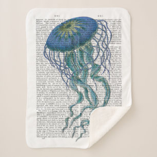 Cobertor Sherpa Água-viva azul