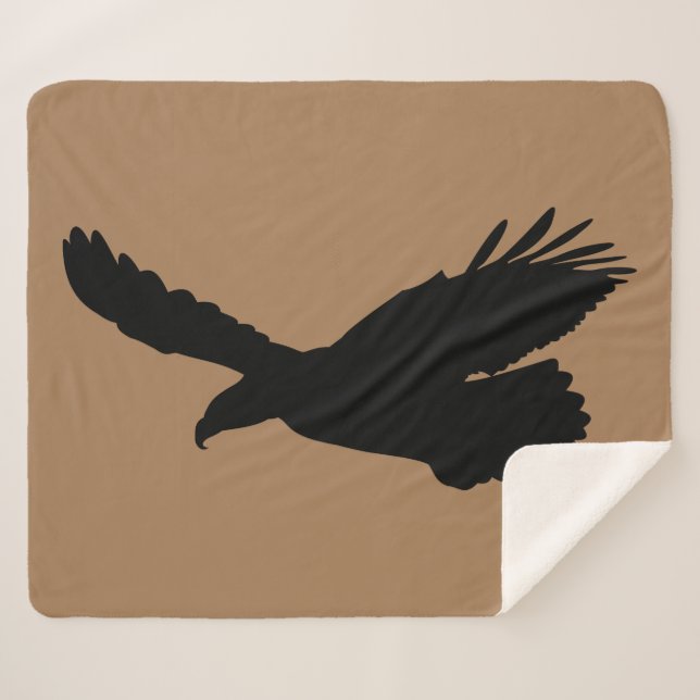 Cobertor Sherpa Águia Voadora Sherpa Blanket Escolha Cor (Frente (Horizontal))