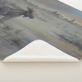 Cobertor Sherpa Alce Majestoso