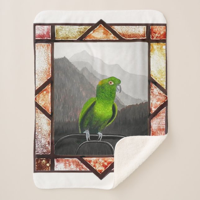 Cobertor Sherpa Aldo My Amazon Parrot (Frente)