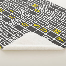 Cobertor Sherpa Alpha-Bravo-Charlie