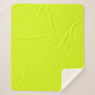 Cobertor Sherpa  Amarelo Chartreuse (cor sólida) 