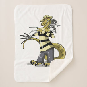 Cobertor Sherpa Amargasaurus Sendo Freddy Krueger.