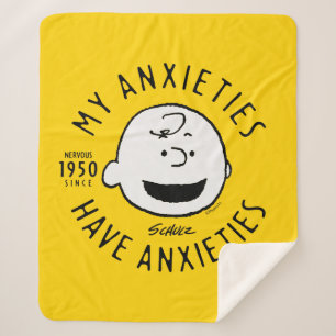 Cobertor Sherpa Amendoins   Charlie Brown Nervous Desde 1950