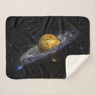 Cobertor Sherpa Amendoins Charlie Brown Spaced Out