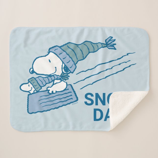 Cobertor Sherpa Amendoins | Esnoopia e material de madeira (Frente (Horizontal))