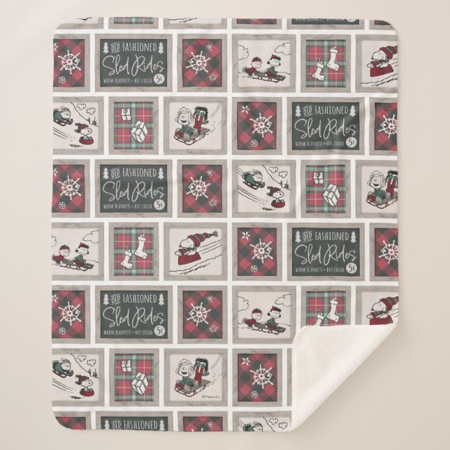 Cobertor Sherpa Amendoins | Padrões antigos de salga (Frente)