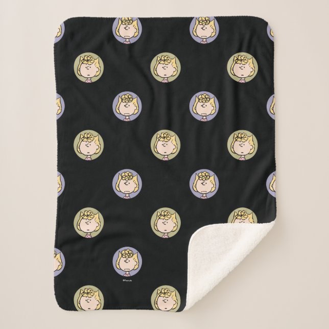 Cobertor Sherpa Amendoins | Rostos de Sally (Frente)