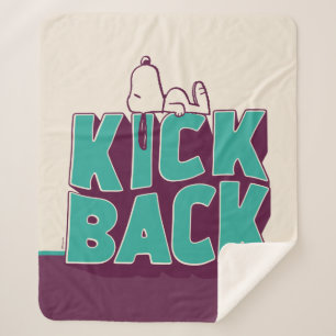 Cobertor Sherpa Amendoins   Snoopy Kickback