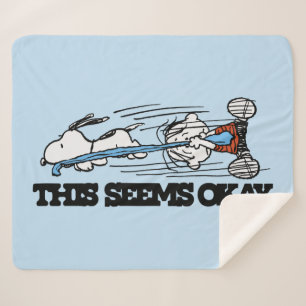 Cobertor Sherpa Amendoins   Snoopy & Linus