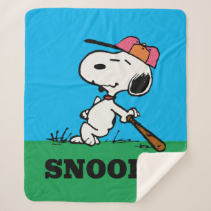 Cobertor Sherpa Amendoins   Snoopy no Bat