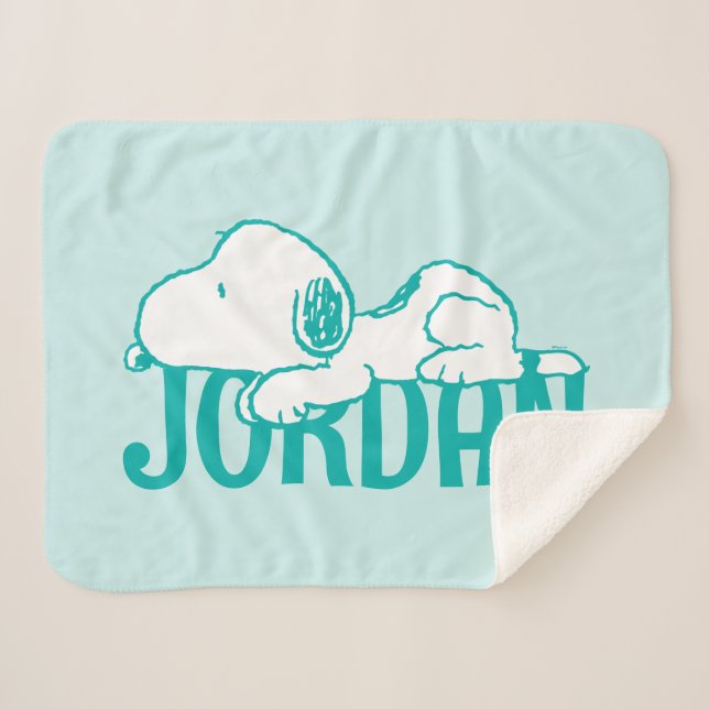 Cobertor Sherpa Amendoins | Snoopy Pastel Baby (Frente (Horizontal))