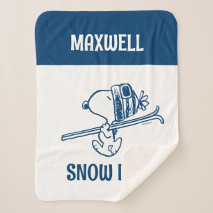 Cobertor Sherpa Amendoins   Tripa de Esqui de Snoopy