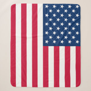 Cobertor Sherpa American Flag Sherpa Blanket