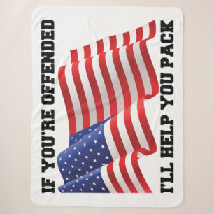 Cobertor Sherpa American patriot