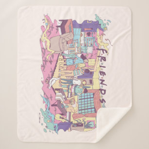 Cobertor Sherpa AMIGOS™ Cartoon de Apartamento