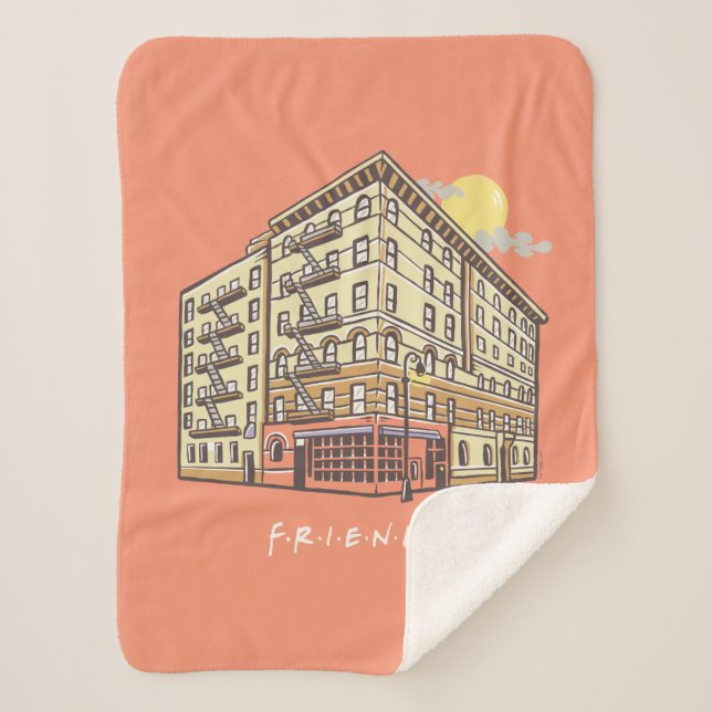 Cobertor Sherpa AMIGOS™ | Edifício Apartamento de Monica (Frente)