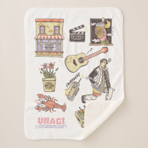 Cobertor Sherpa AMIGOS™   Ícones de desenho gráfico