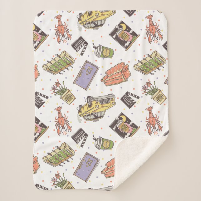 Cobertor Sherpa AMIGOS™ | Padrão de Ícone de Bolinhas (Frente)