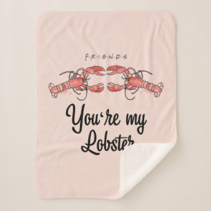 Cobertor Sherpa AMIGOS™ Você é a minha citação de Lobster Waterc