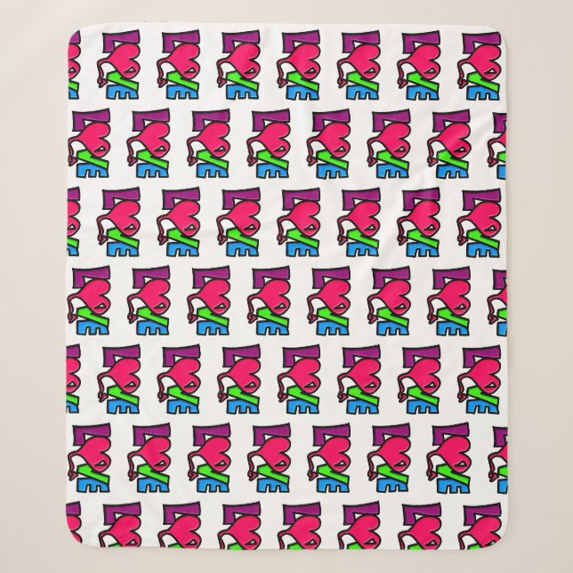 Cobertor Sherpa Amor (Frente)