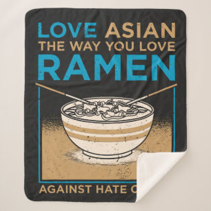 Cobertor Sherpa Amor Asiático Da Forma Que Você Gosta De Ramen