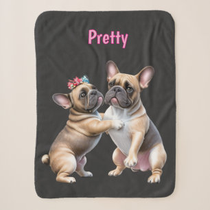 Cobertor Sherpa Amor de Bulldog Francês Bulldog Francês