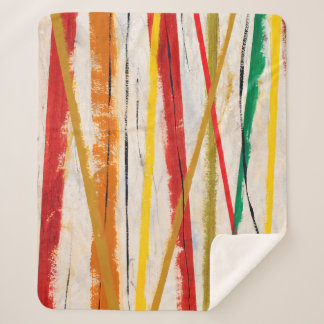 Cobertor Sherpa an abstract painting
