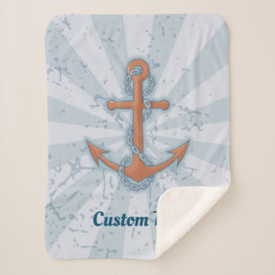 Cobertor Sherpa Âncora com corrente