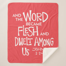 Cobertor Sherpa And the Word became Flesh