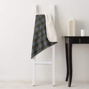 Cobertor Sherpa Anderson Clan Tartan - Padrão de Xadrez Escocês