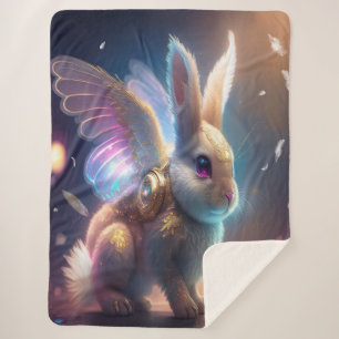 Cobertor Sherpa Angel Bunny