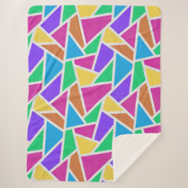 Cobertor Sherpa Ângulo direito do arco-íris