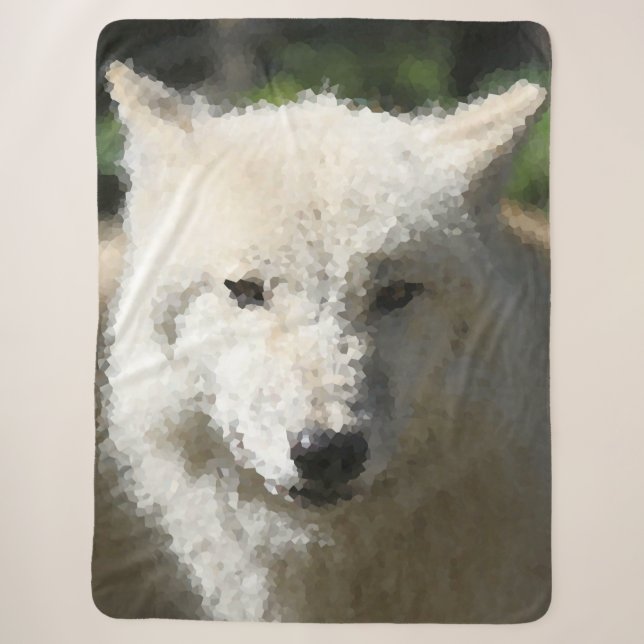 Cobertor Sherpa Animais Poli - Lobo (Frente)