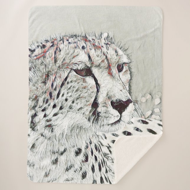 Cobertor Sherpa animal smartmix- chita (Frente)