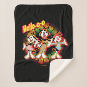 Cobertor Sherpa Animaniacs Gráfico do Equalizador Retroativo Alô